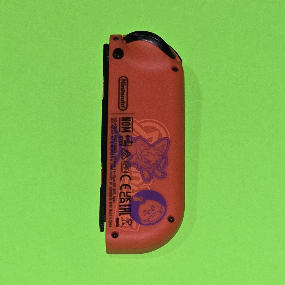 Nintendo Switch Left Joycons Pokemon Scarlet and Violet with Straps